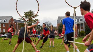 University Of Maryland's Top Ranked Quidditch Team Practice