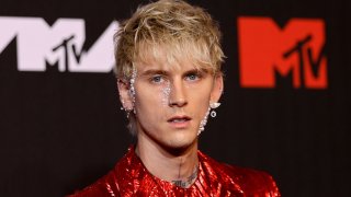 Machine Gun Kelly attends the 2021 MTV Video Music Awards at Barclays Center on September 12, 2021 in the Brooklyn borough of New York City