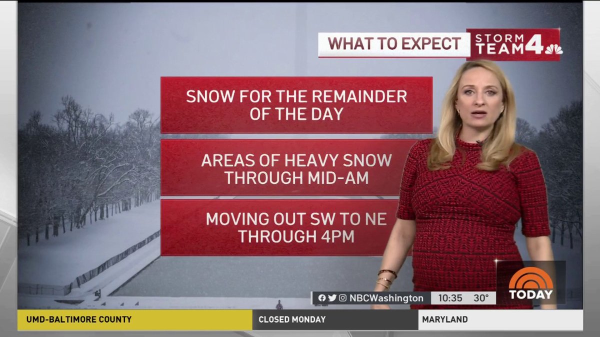 Weather Alert: More Heavy Snow in Forecast for DC Area – NBC4 Washington