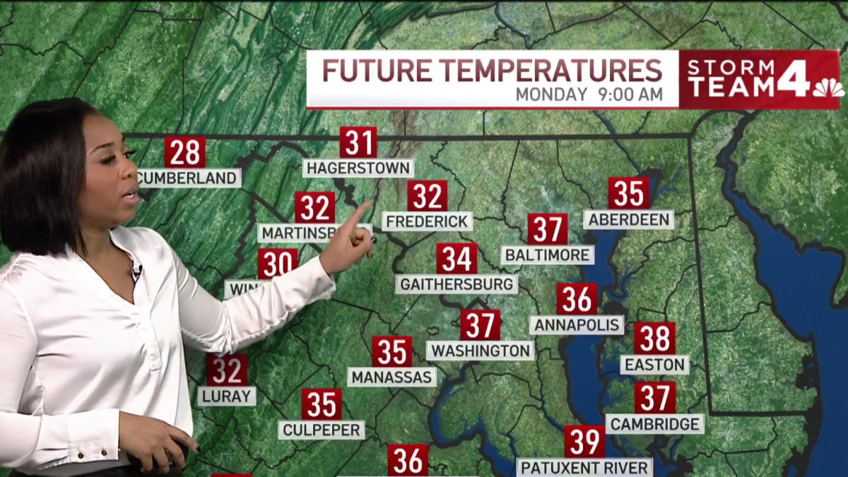 Late Weather Jan. 16, 2022 NBC4 Washington