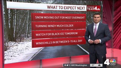 Storm Causing Dangerous Driving Conditions in DC Area