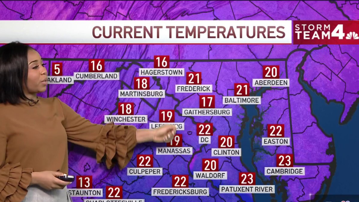 Late Weather Jan. 29, 2022 NBC4 Washington