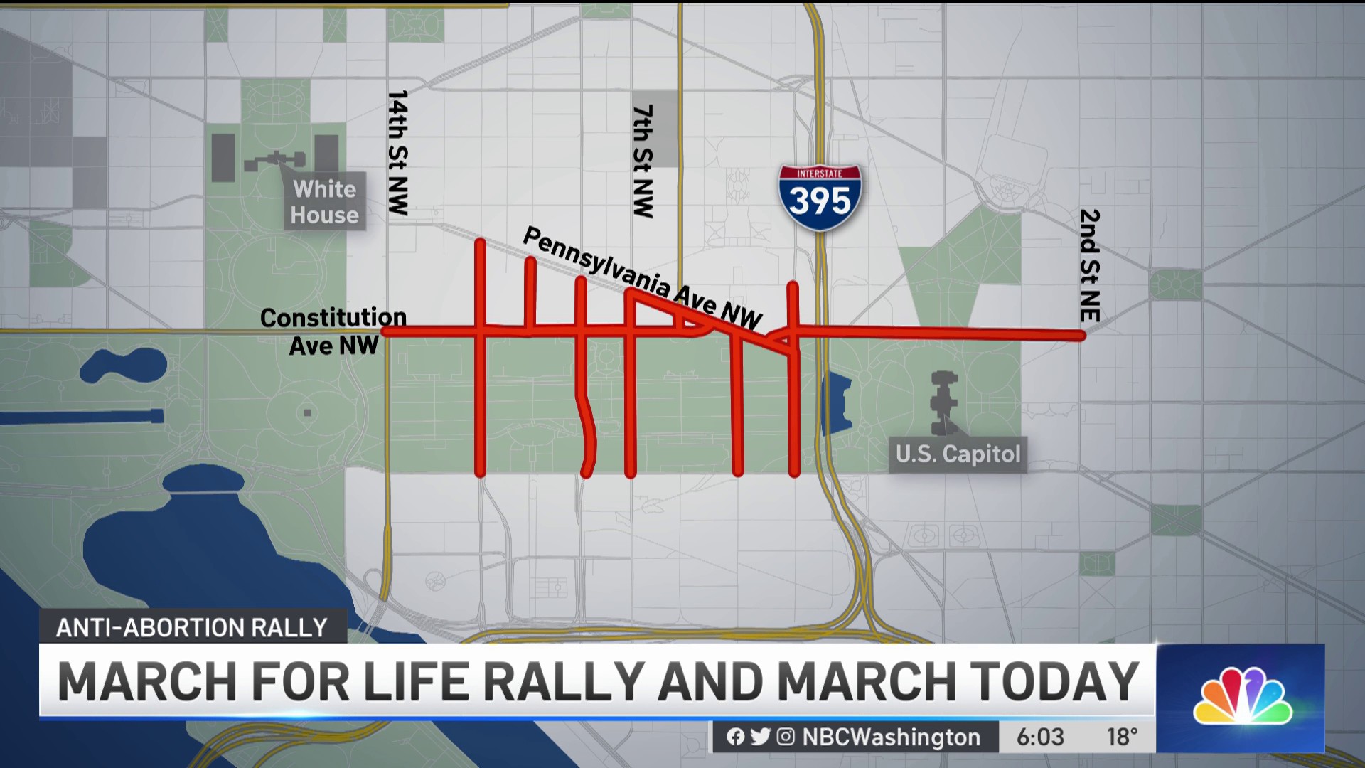 March For Life 2022 Schedule Road Closures Map In Washington DC   Nations Largest AntiAbortion Protest Returns To DC 