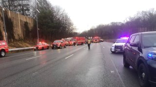 beltway shut down montgomery county