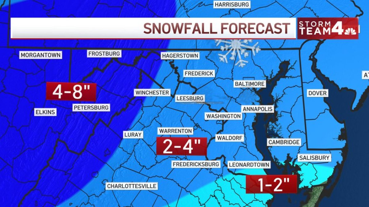 Washington DC Weather 24 Inches More Snow Likely by Friday NBC4