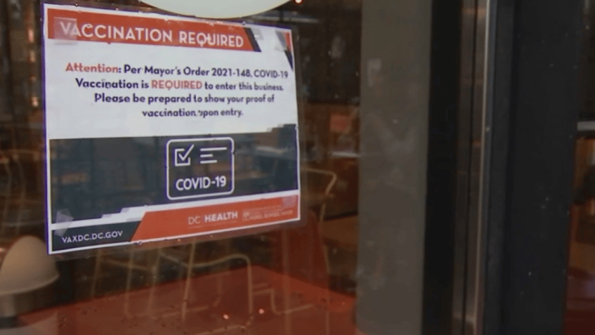 Some DC Restaurants Start Requiring Proof of Vaccination For Indoor ...