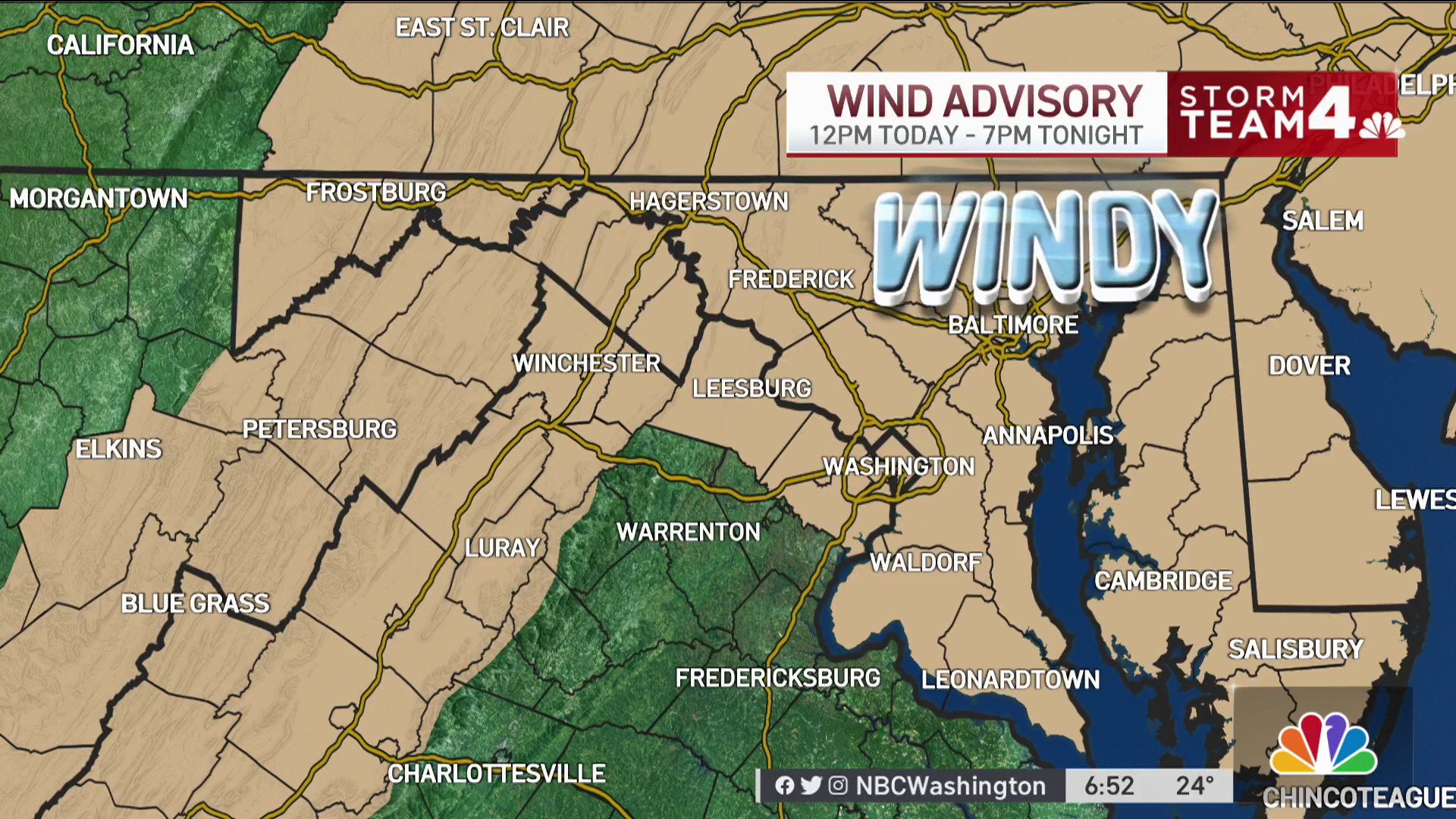 Washington DC Weather: Very Windy, Cold Saturday In DC, Md., Va. – NBC4 ...