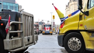 truckers continue to protest in Ottawa, Canada