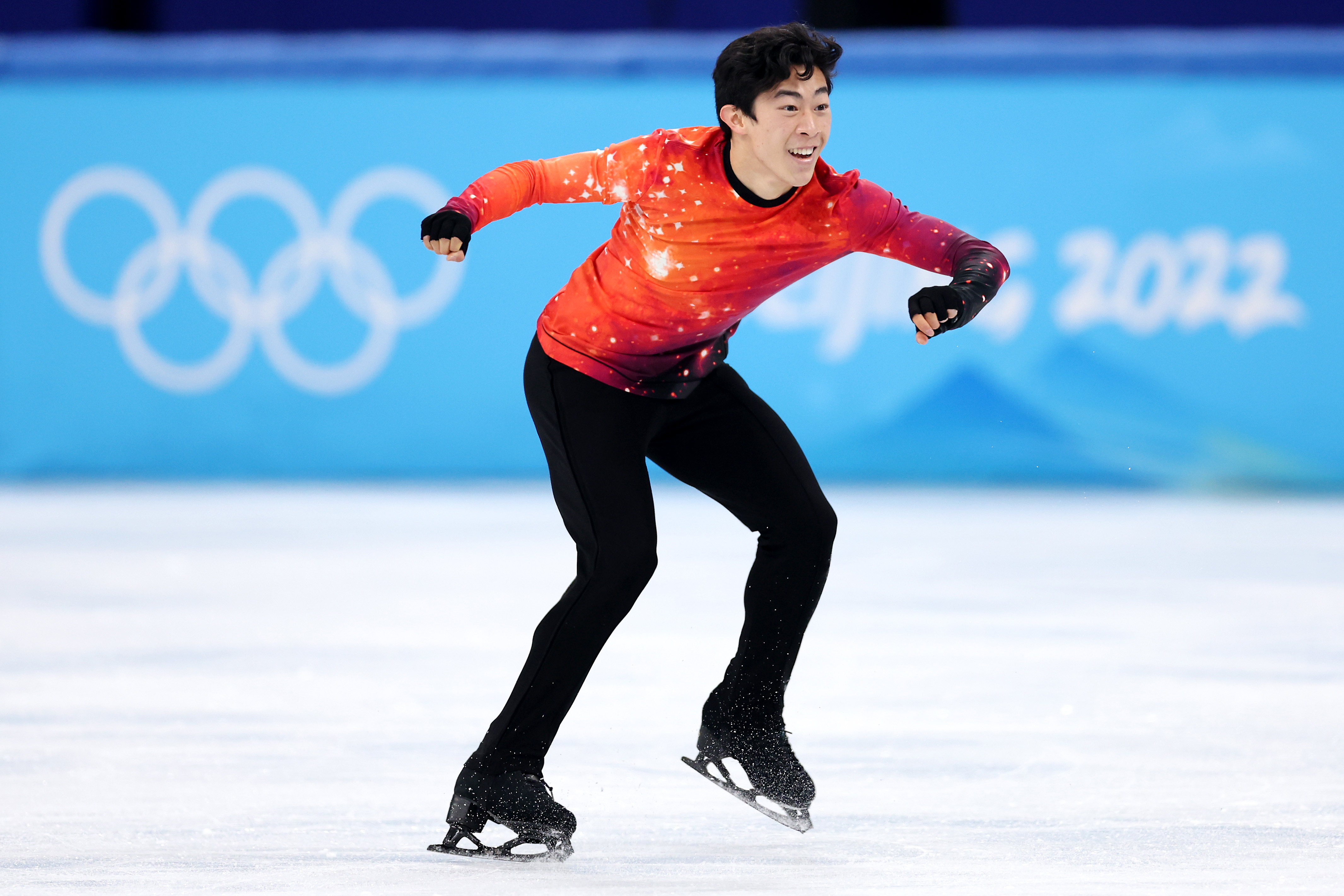 Watch Nathan Chen's Impressive Gold Medal Performance to ‘Rocket Man' in Olympic Free Skate