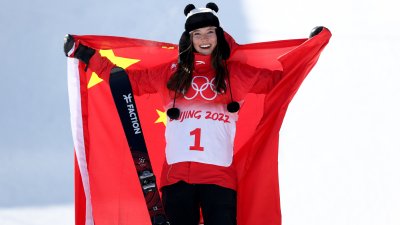 China's Eileen Gu Wins Gold in Women's Freeski Halfpipe, Her 3rd Medal in the 2022 Winter Games