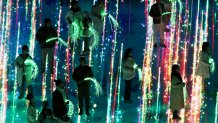 Performers dance farewell with the "Moment of Rememberance, The Message of a Willow Twig" during the closing ceremony of the 2022 Winter Olympic Games, Feb. 20, 2022, in Beijing.