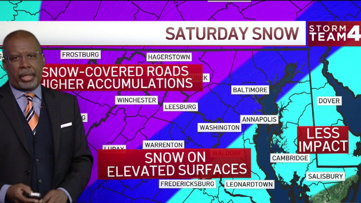Washington DC Weather: Rain, Snow Likely Saturday in DC, Md., Va. – NBC4 Washington - Vimarsana News