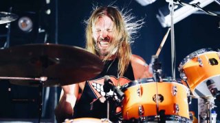 Taylor Hawkins of Foo Fighters performs onstage at the after party for the Los Angeles premiere of “Studio 666” at the Fonda Theatre on February 16, 2022 in Hollywood, California.