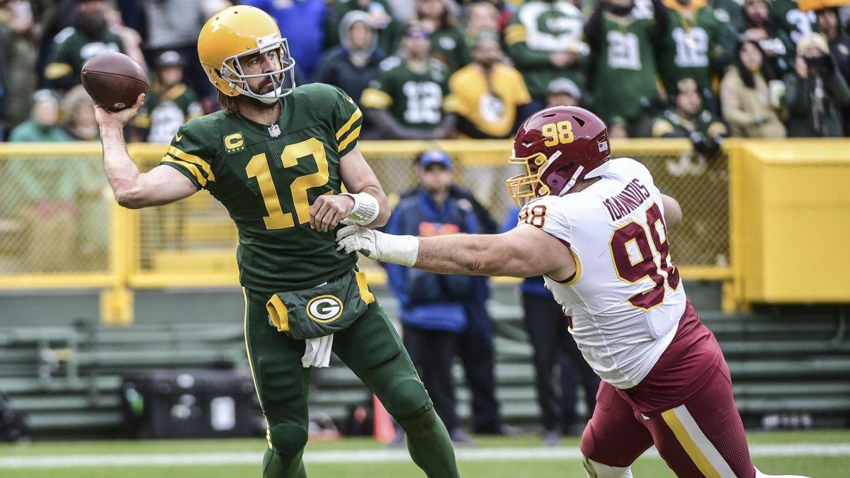 Aaron Rodgers Is Dressing Like the Cameron Poe of Packers Training