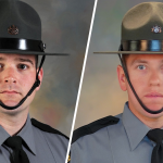 Portraits of two state troopers