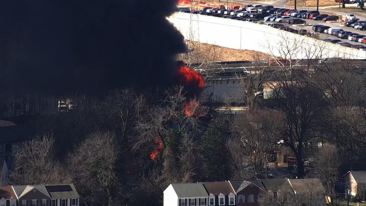 Chopper 4 Silver Spring Apartment Explosion NBC4 Washington