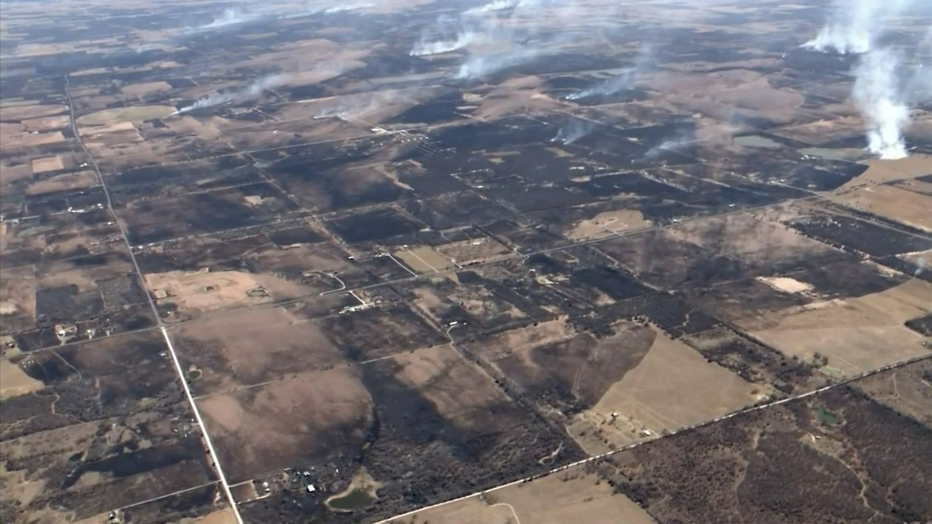 Multiple wildfires burned Friday in what fire officials call the Eastland Complex on Friday, March 18, 2022.