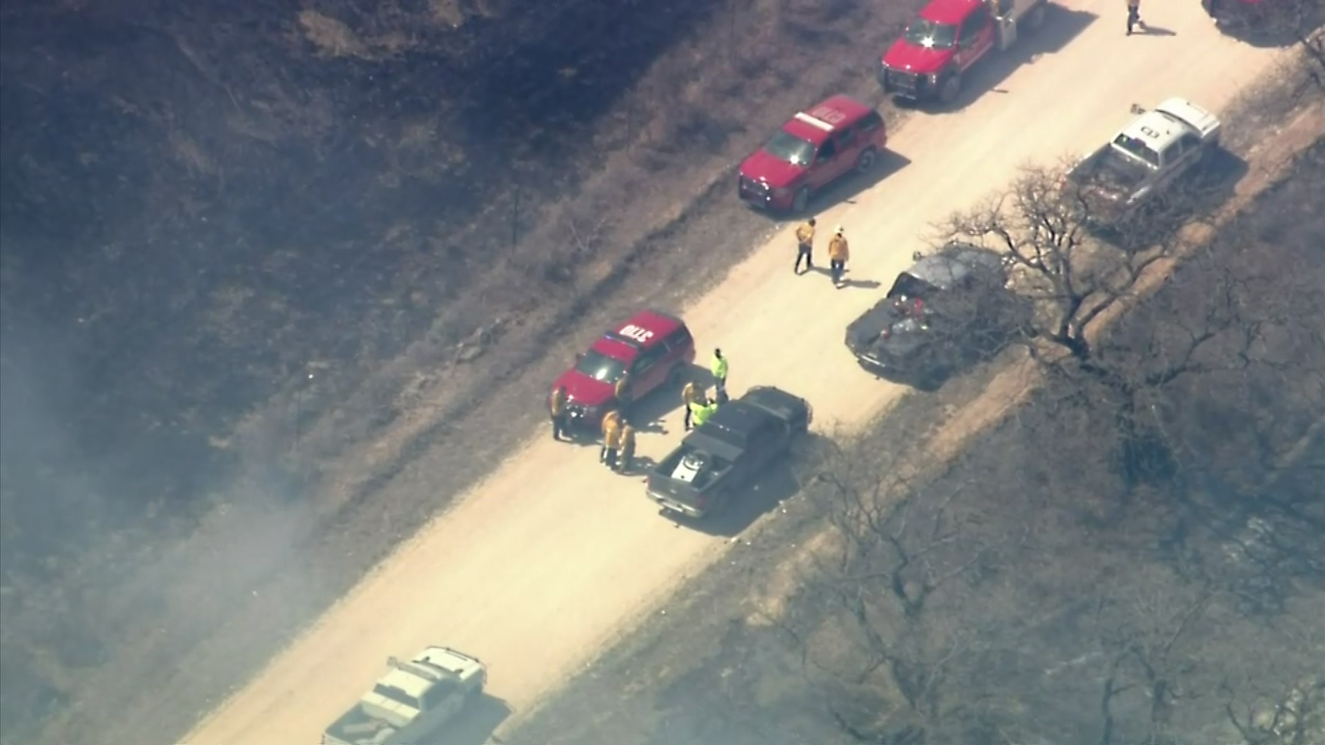 Multiple wildfires burned Friday in what fire officials call the Eastland Complex on Friday, March 18, 2022.