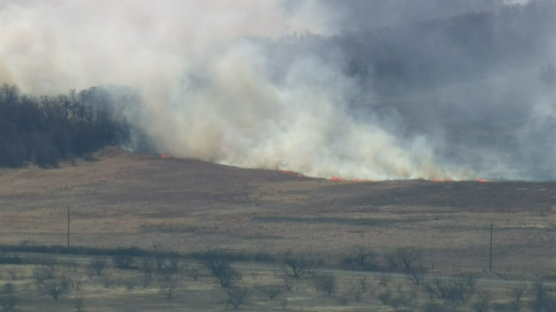 Multiple wildfires burned Friday in what fire officials call the Eastland Complex on Friday, March 18, 2022.