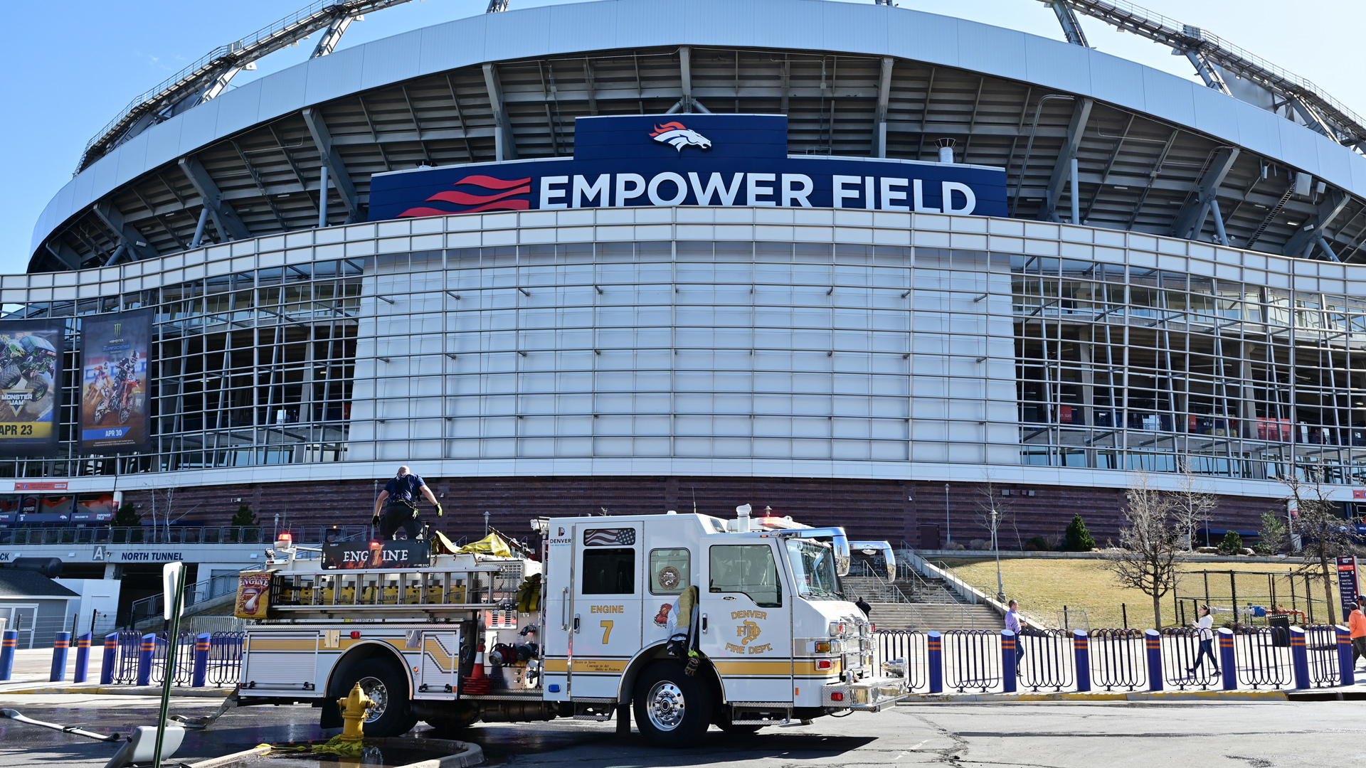Denver Broncos' Empower Field at Mile High Catches Fire