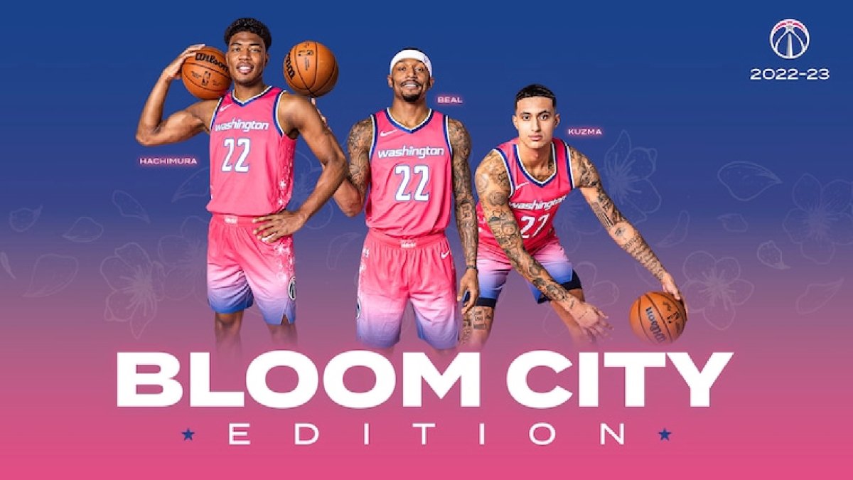 Nationals, Wizards collaborate to unveil new cherry blossom uniforms - DC  Sports King