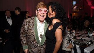 WEST HOLLYWOOD, CA – FEBRUARY 24: Sir Elton John (L) and Diana Ross attend the 27th annual Elton John AIDS Foundation Academy Awards Viewing Party sponsored by IMDb and Neuro Drinks celebrating EJAF and the 91st Academy Awards on February 24, 2019 in West Hollywood, California.