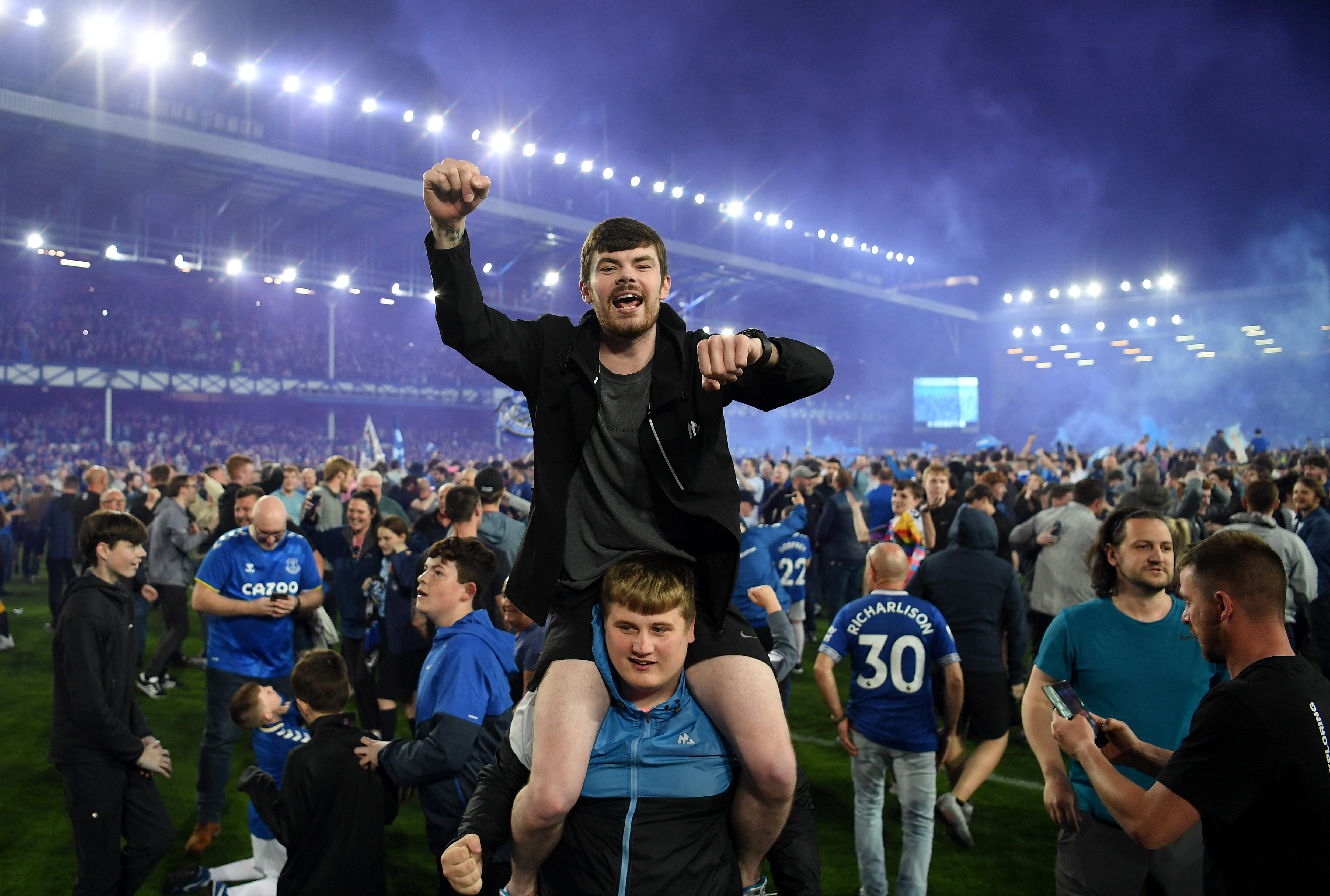 WATCH: Everton Fans Storm Pitch to Celebrate Avoiding Relegation