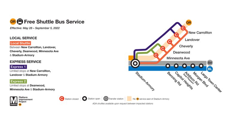 5 Orange Line Metro Stations to Close Summer 2022 in DC, Maryland 5 Orange Line Metro Stations to Close Summer 2022 in DC, Maryland