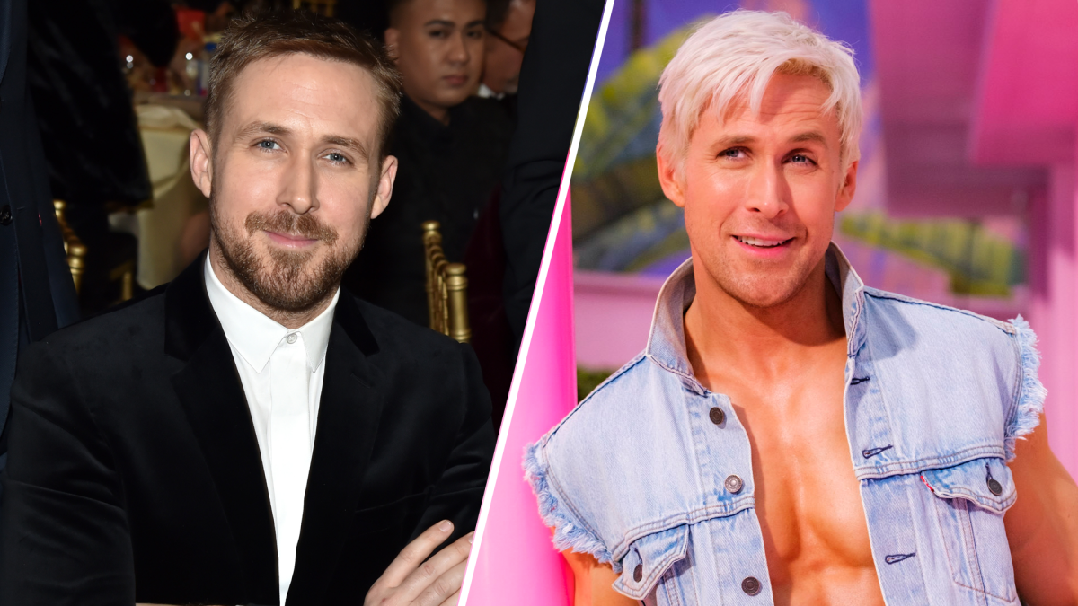 See the Fantastic First Photo of Platinum Blonde Ryan Gosling as Ken in ...