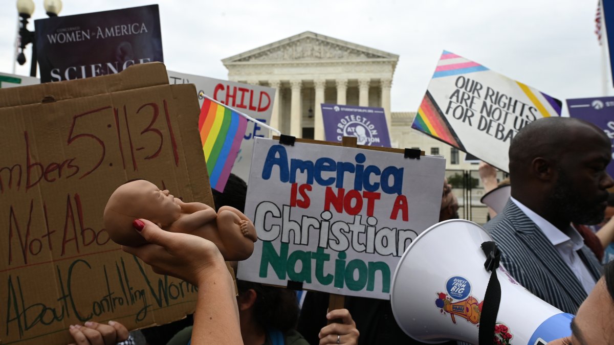 Protesters Turn Supreme Court Front Into Forum on Abortion – NBC4 Washington - Vimarsana News