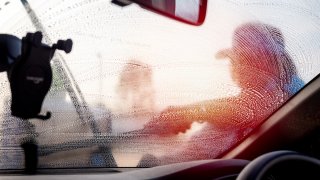 Windshield washing.