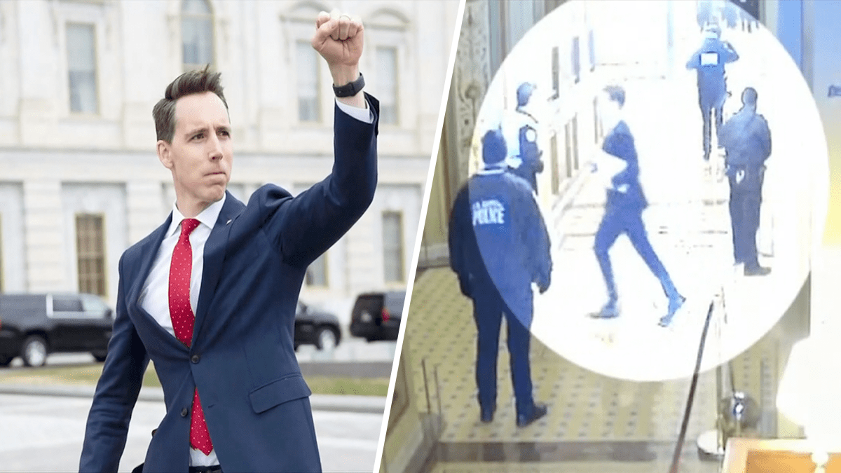 New Video Shows Josh Hawley Running to Flee Capitol on Jan. 6 – NBC4 ...