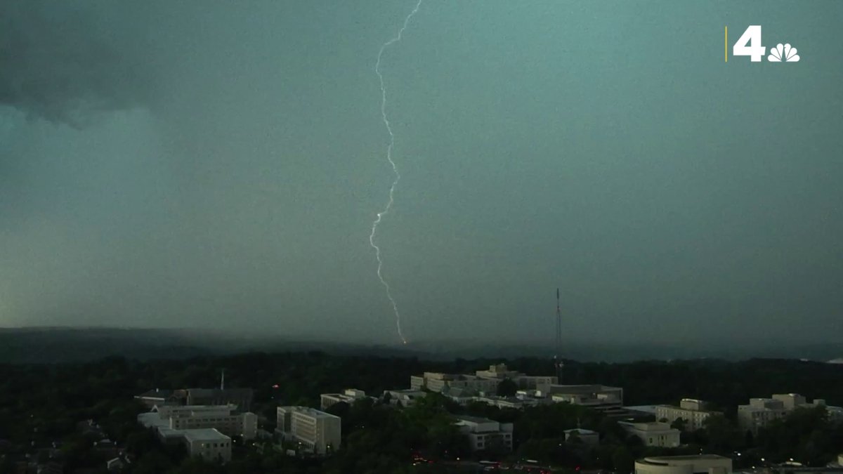 Timelapse: Severe Thunderstorm Rolls Across DC Region – NBC4 Washington