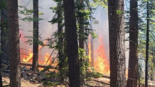 Washburn Fire in Yosemite National Park.