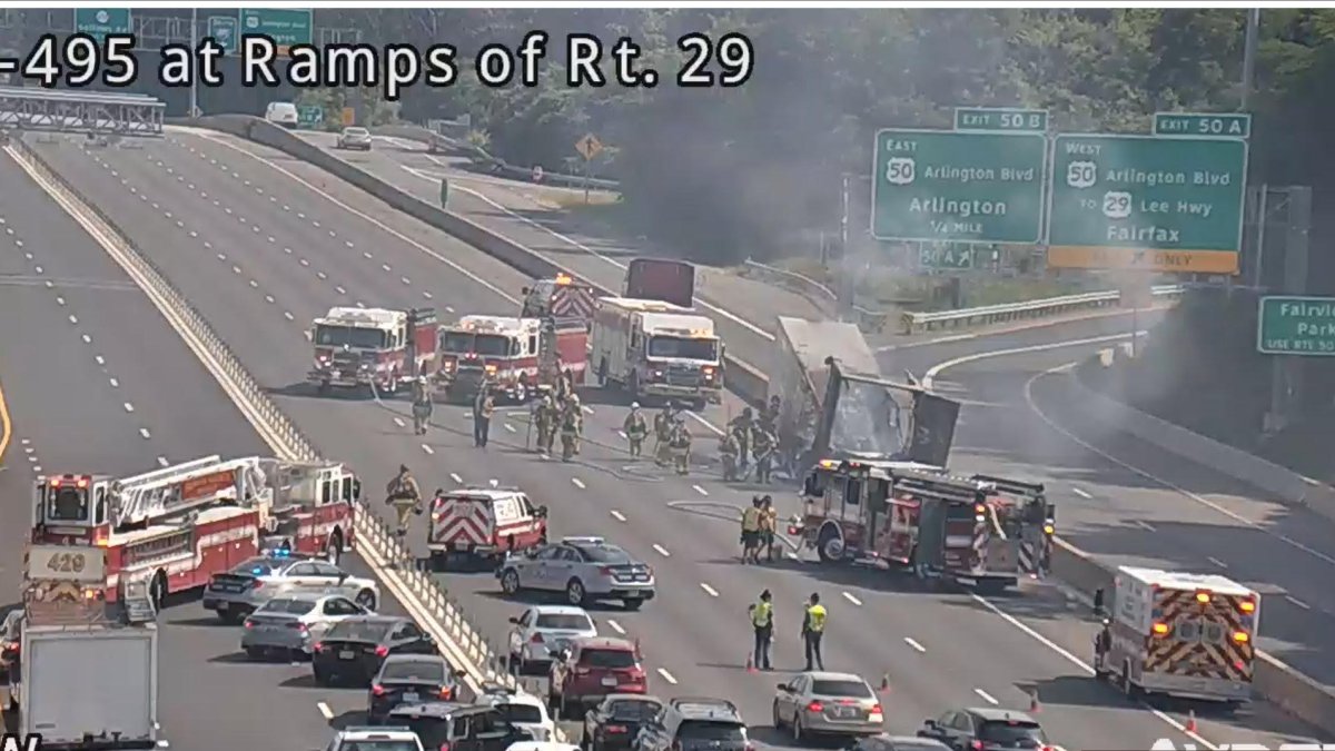 Traffic at Standstill on Beltway OL in Fairfax County After Truck Fire – NBC4 Washington - Vimarsana News