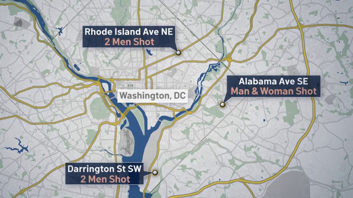 Six People Shot in DC Within 30 Minutes NBC4 Washington