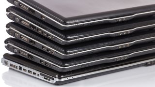 laptops stack of laptops generic