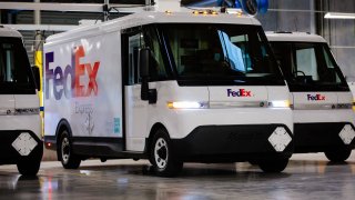 FedEx received its first five of an order of 500 electric Light Commercial Vehicles (eLCVs) from BrightDrop.