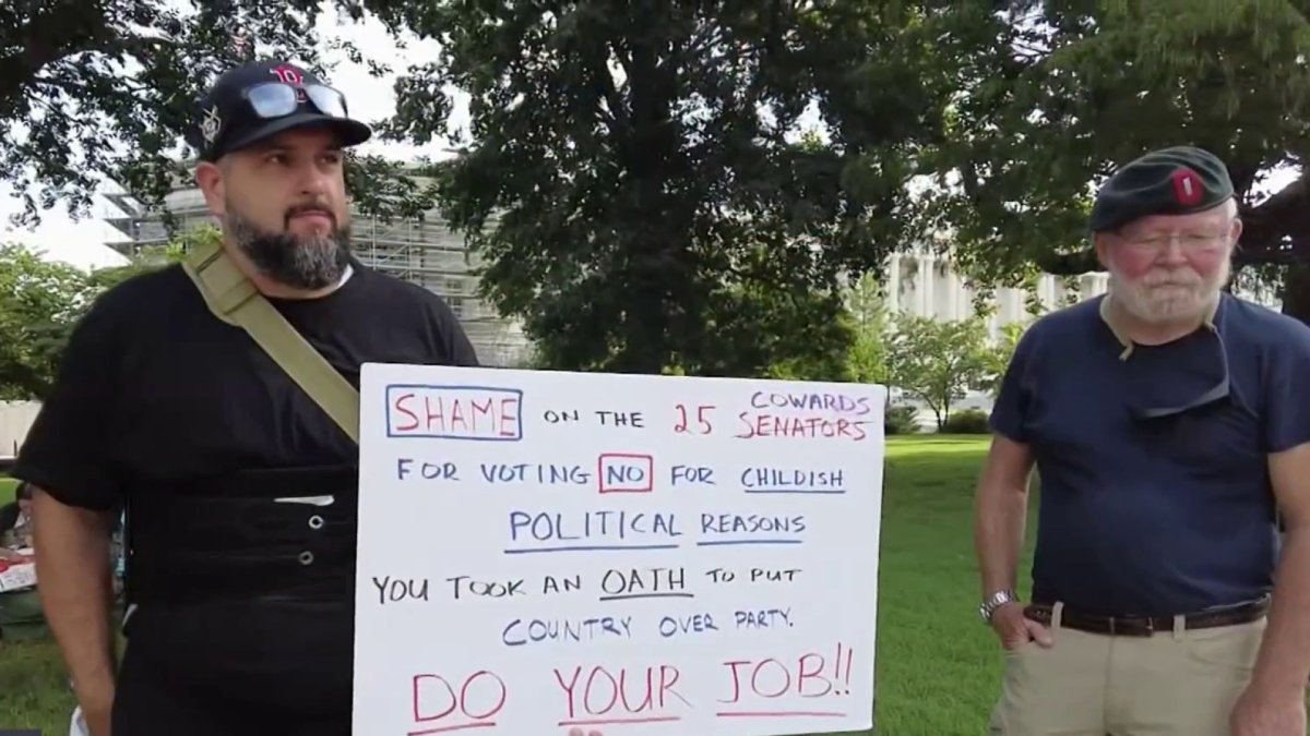 Veterans at Capitol Demand Action on Burn Pit Bill NBC4 Washington