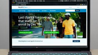 FILE – The healthcare.gov website is seen, on Dec. 14, 2021 in Fort Washington, Md.