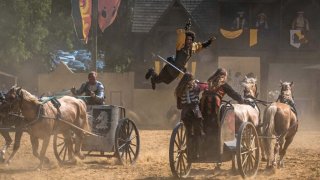 Jousting at the Maryland Renaissance Festival (Courtesy of the Maryland Renaissance Festival)