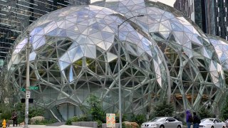 The Amazon Spheres in Seattle Washington on Sept. 20th, 2018.