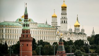 FILE - A view of the Kremlin in Moscow, Russia on September 19, 2021.