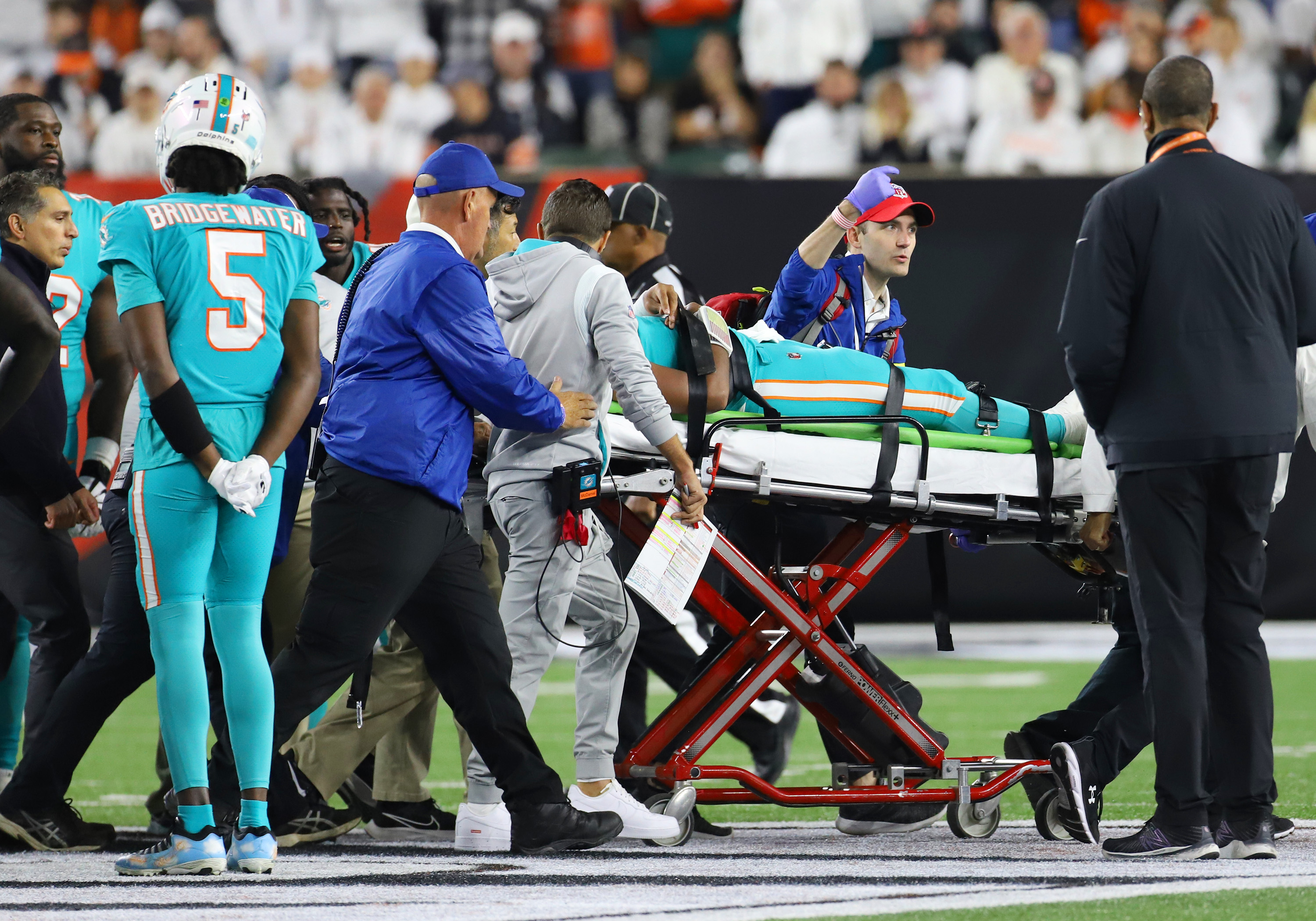 Dolphins QB Tua Tagovailoa discharged from hospital Thursday after