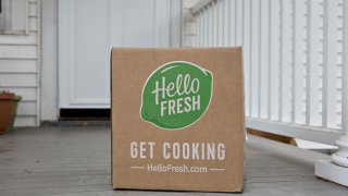 A HelloFresh meal kit.