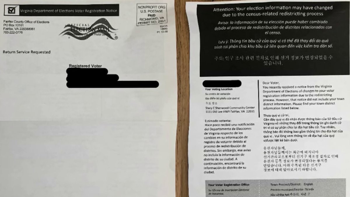 176K Virginia Voters Sent Incorrect Voting Info – NBC4 Washington - Vimarsana News
