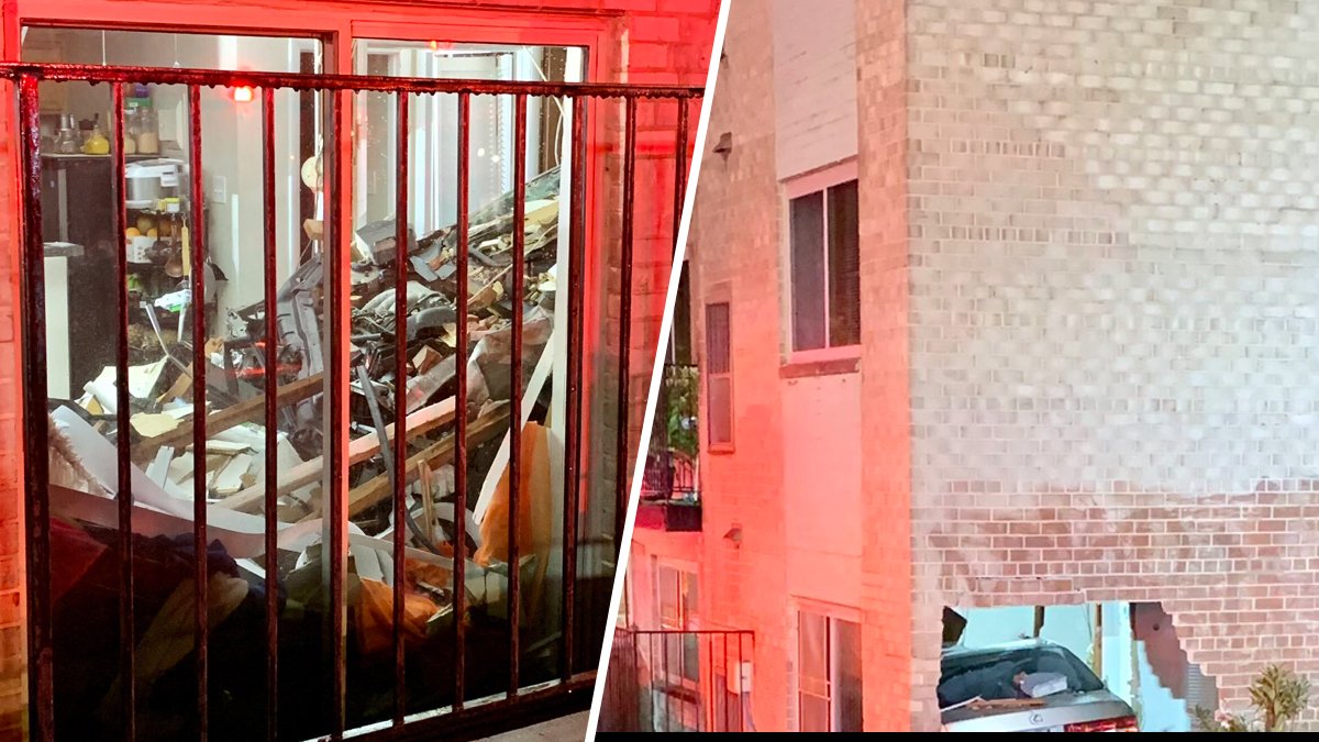 Car Slams Into DC Building, Destroying 2 Apartments - Vimarsana News