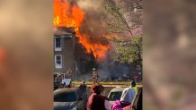 The fire and explosion on Quince Orchard Boulevard went to two alarms.