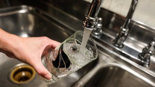 Faucet Filling a Water Glass