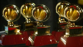 A detail of the Latin Grammy Awards in the press room at the 6th Annual Latin Grammy Awards at the Shrine Auditorium on November 3, 2005 in Los Angeles, California.